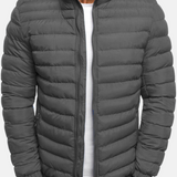 Manuel Veste Matelassée pour Homme – Coupe Droite Légère avec Col Montant & Fermeture Zippée