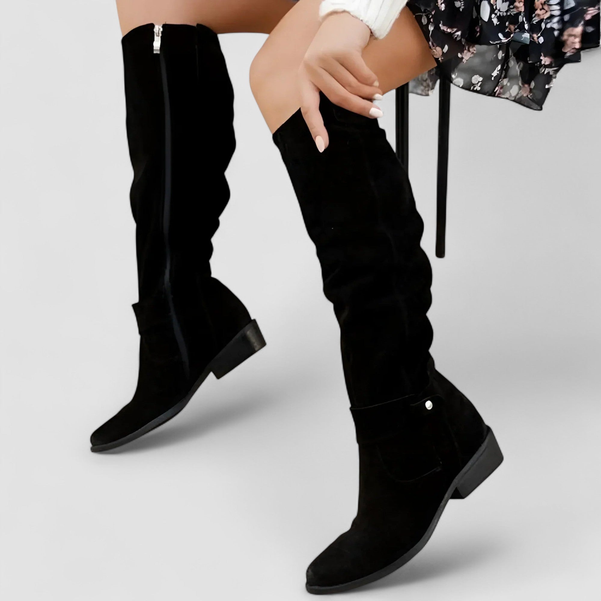 Adélaïde - Bottes d'équitation hauteur genou à tige haute