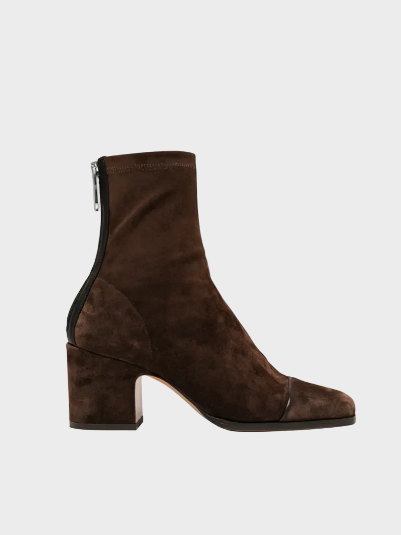 Aline - Bottines en daim à talon
