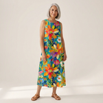 Sandra - robe fluide et confortable pour femme, coupe ample et décontractée