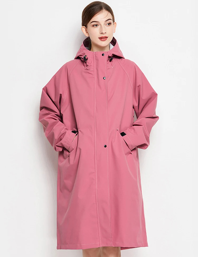 Malia Veste Femme Imperméable – Légère Coupe-Vent avec Capuche Ajustable & Poches Pratiques