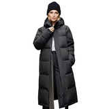 Emma Parka Puffer Femme Longue – Manteau Matelassé Chaud avec Fermeture Zippée & Poches