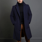 Edward Manteau d’Hiver Long pour Homme – Veste Isolée Chaude de Style Trench avec Coupe Classique et Élégante