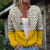 Selvya | Cardigan en maille vintage pour femme - AMORA MODE