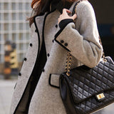 Lotte Manteau Femme Double Boutonnage – Laine Tweed, Élégance Classique & Chaleur