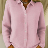 Maeve™ | Cardigan Classique Boutonné en Maille