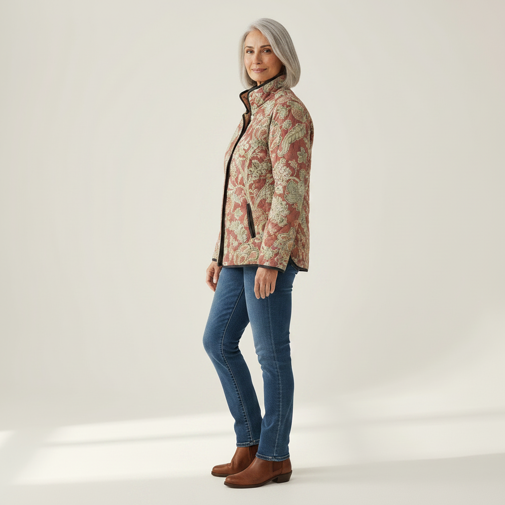 Violaine – Veste matelassée - vue de profil