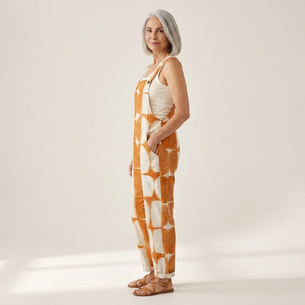 Juliette - salopette imprimée pour femme, coupe décontractée
