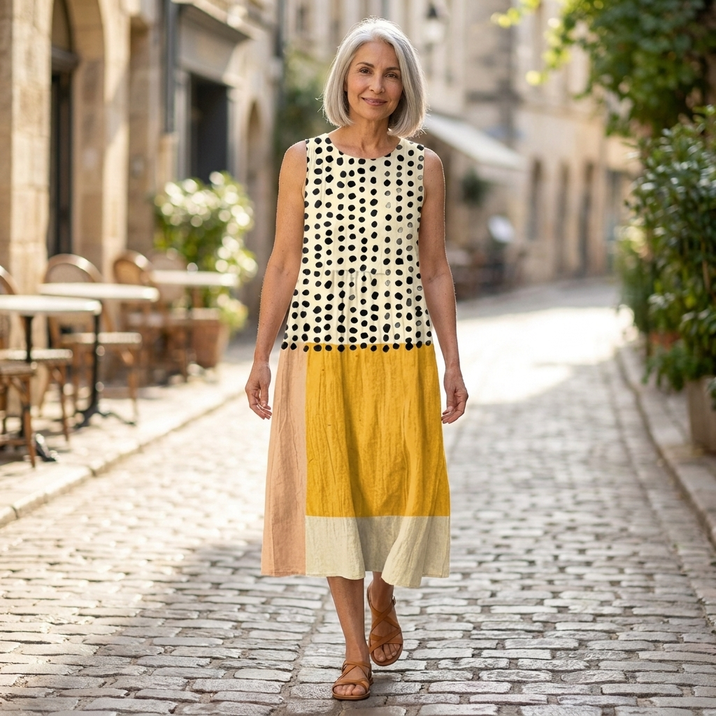 Leah - robe fluide et confortable pour femme, tenue confortable au quotidien