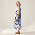 Lucienne - robe fluide et confortable pour femme, portée en tenue d’été