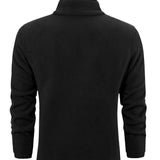 Alex Veste Fleece Unisexe – Jacket Doublé Sherpa Chaud avec Col Montant & Fermeture Zippée