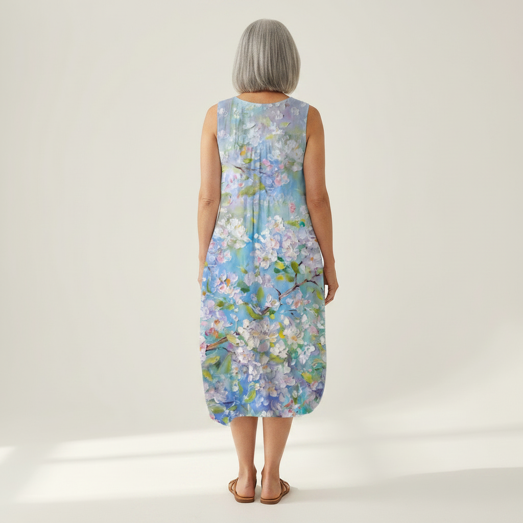 Marceline - robe fluide et confortable pour femme, silhouette légère et aérée