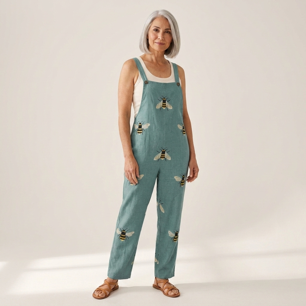 Karine - salopette imprimée pour femme, du S au 5XL