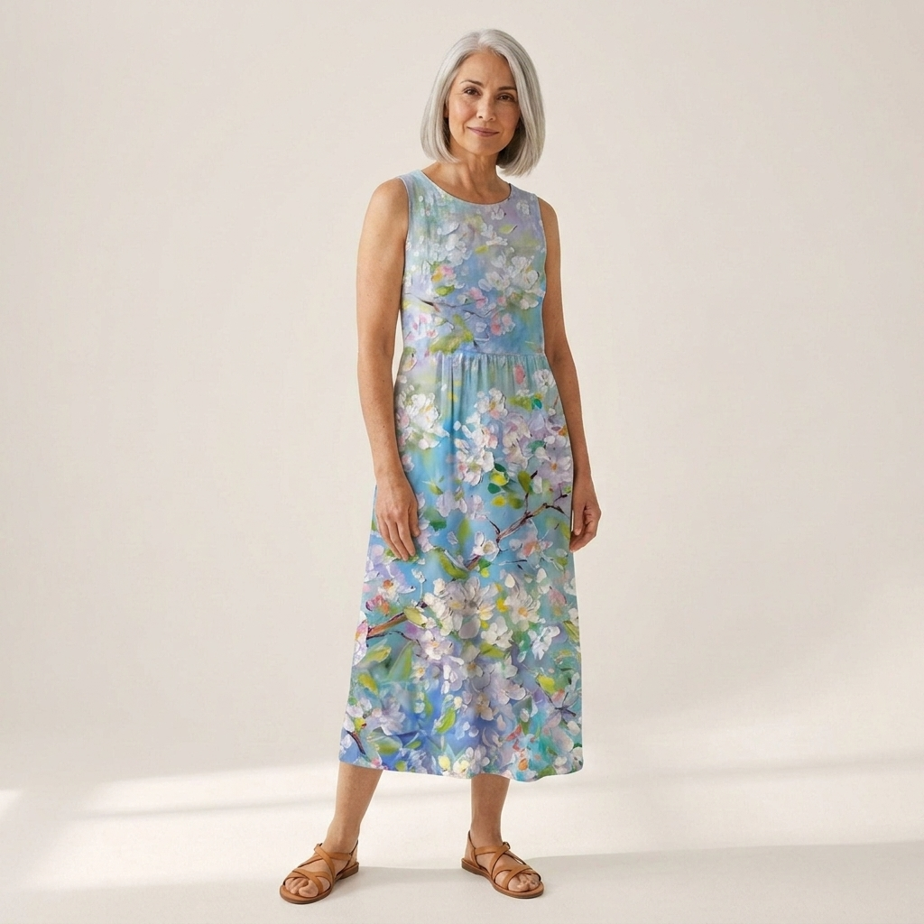 Marceline - robe fluide et confortable pour femme, coupe ample et décontractée