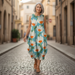 Mariette - robe fluide et confortable pour femme, tenue confortable au quotidien