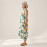 Mariette - robe fluide et confortable pour femme, portée en tenue d’été