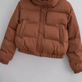 Vina Veste Courte Femme Matelassée à Capuche – Coupe Moderne & Confort Chaleureux