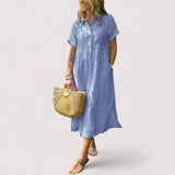 Rea™ | Robe chemise à rayures