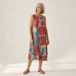 Martine - robe fluide et confortable pour femme, coupe ample et décontractée