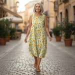Mathilde - robe fluide et confortable pour femme, tenue confortable au quotidien