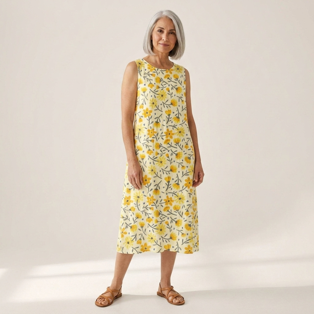 Mathilde - robe fluide et confortable pour femme, coupe ample et décontractée