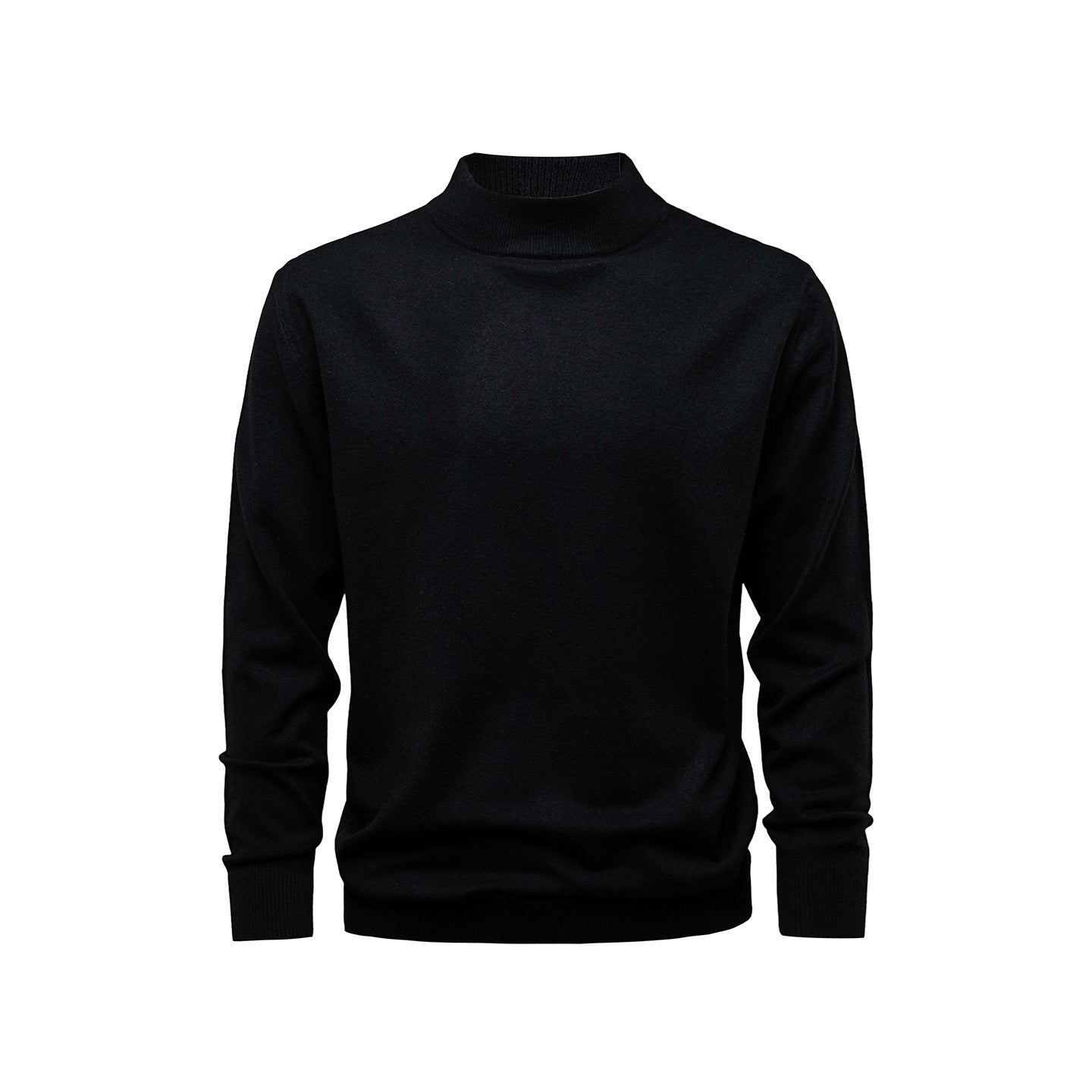 Max Pull Homme Col Montant – Maille Douce Effet Laine, Coupe Regular & Style Élégant