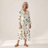 Maud - robe d’été imprimée pour femme, coupe ample et décontractée