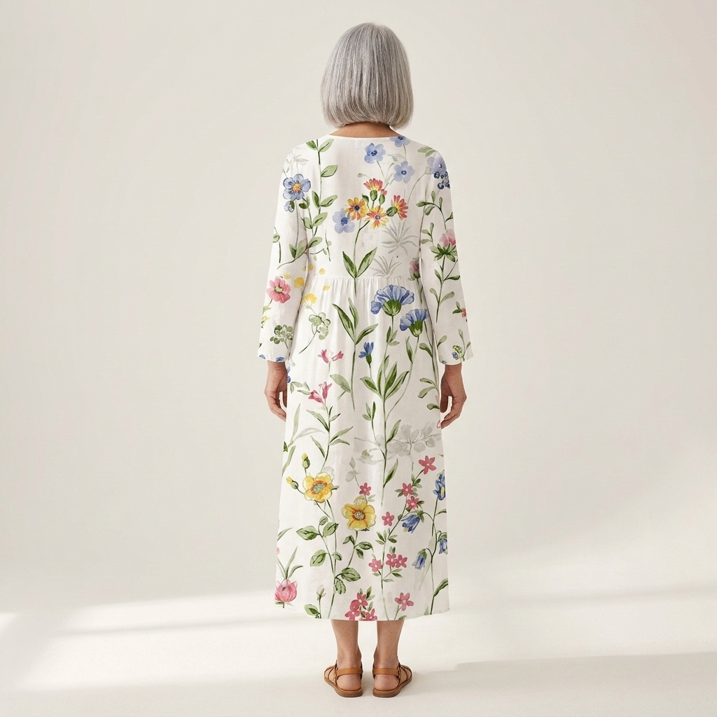 Maud - robe d’été imprimée pour femme, silhouette légère et aérée