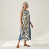 Micheline - robe fluide et confortable pour femme, portée en tenue d’été