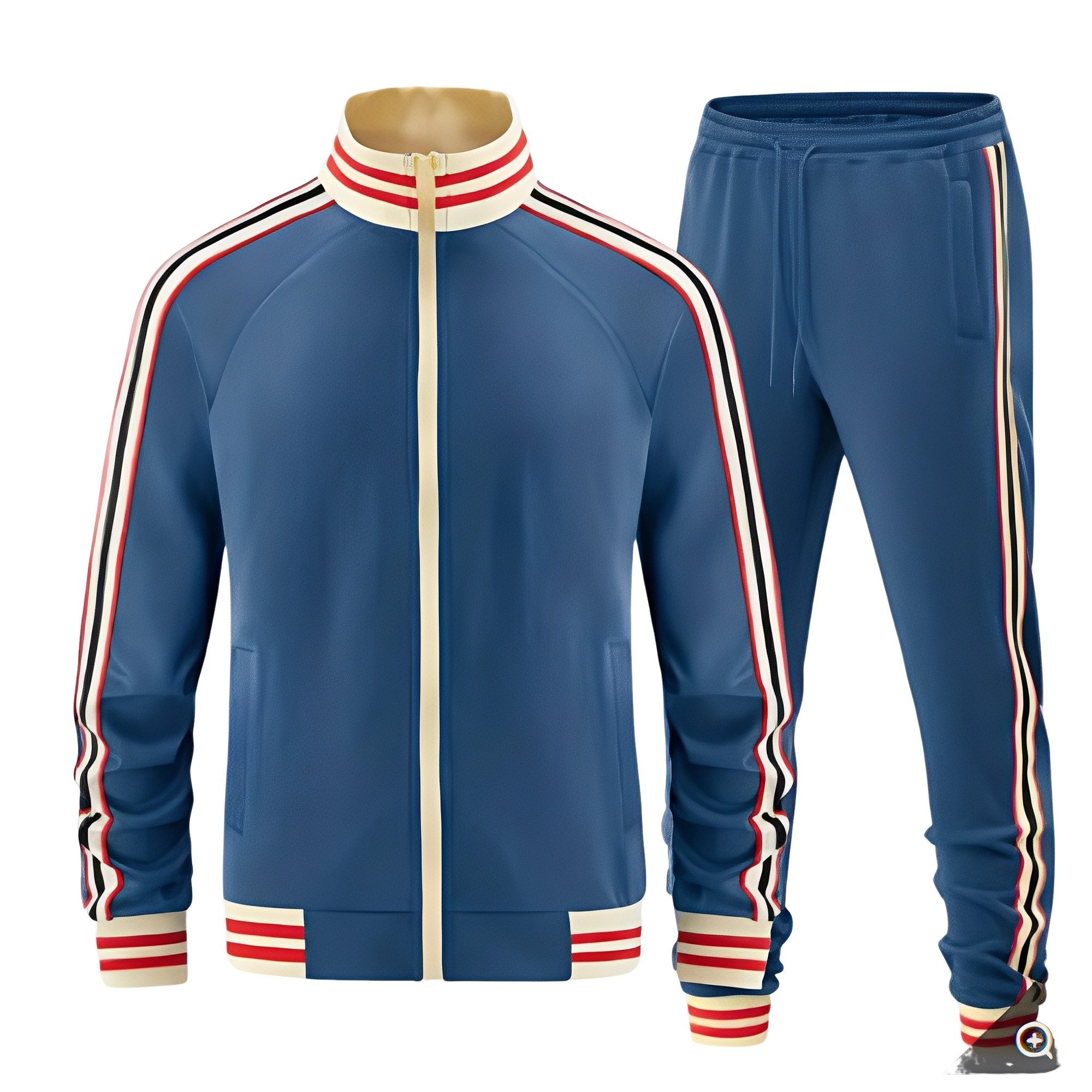 Peyton Ensemble de Sport Femme – Set Léger Rayé avec Veste & Pantalon Respirants