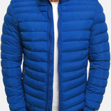 Manuel Veste Matelassée pour Homme – Coupe Droite Légère avec Col Montant & Fermeture Zippée