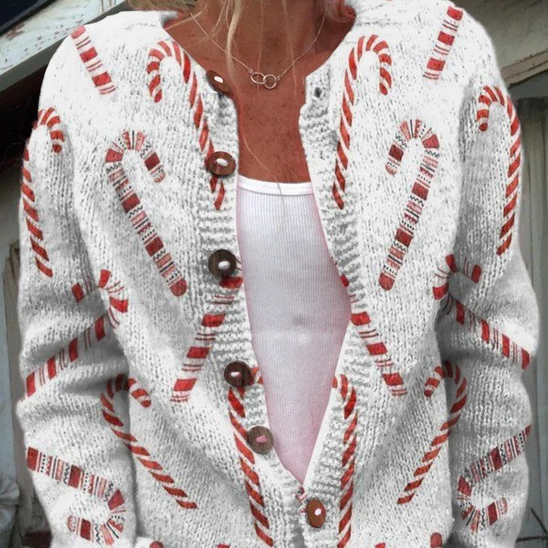 Lunara - cardigan en maille vintage pour femme | AMORA MODE