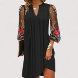 Madlina™ | Élégante robe mini avec des manches transparentes