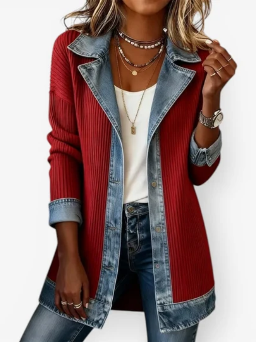 Gwenaëlle - Veste structurée bicolore