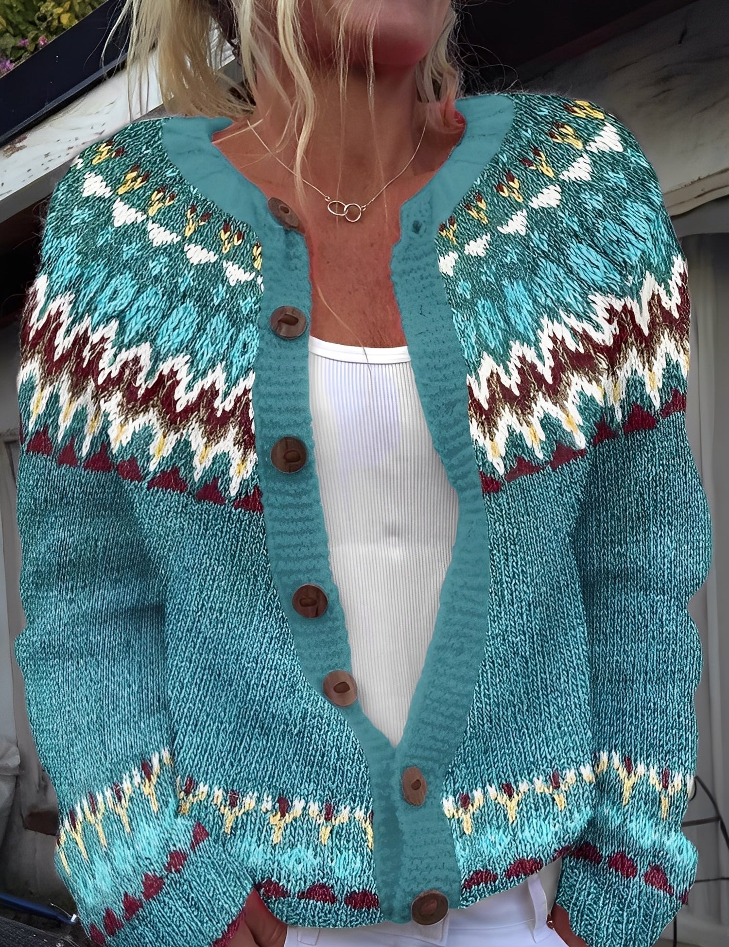 Ember – Cardigan Femme à Boutons – Maille Légère et Douce au Design Classique et Élégant