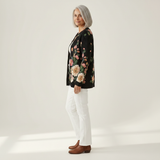 Elara | Cardigan vintage pour femme - vue de profil
