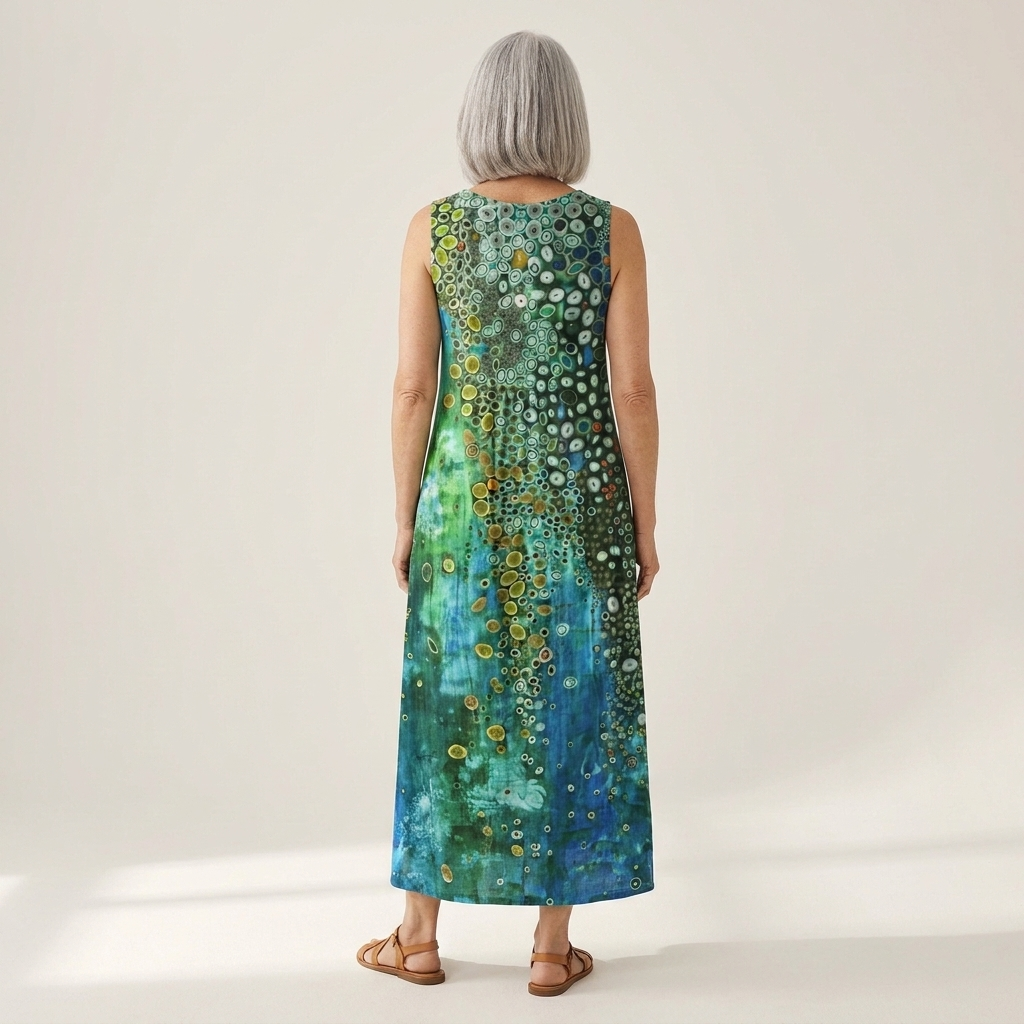 Ariane - robe fluide et confortable pour femme, portée en tenue d’été