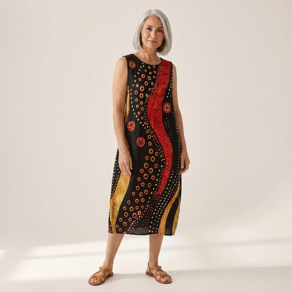 Mireille - robe fluide et confortable pour femme, coupe ample et décontractée