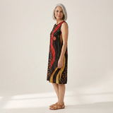 Mireille - robe fluide et confortable pour femme, portée en tenue d’été
