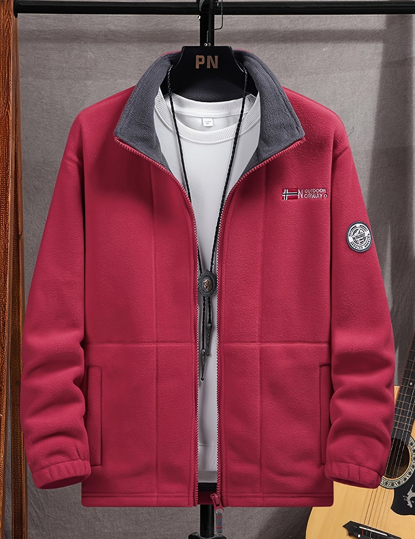 Julius Veste Polaire Outdoor Homme – Douce, Chaude & Légère avec Col Protecteur