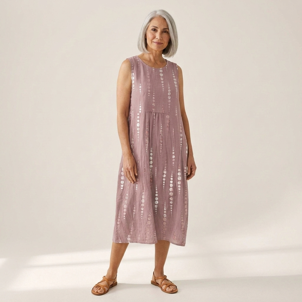 Monique - robe fluide et confortable pour femme, coupe ample et décontractée