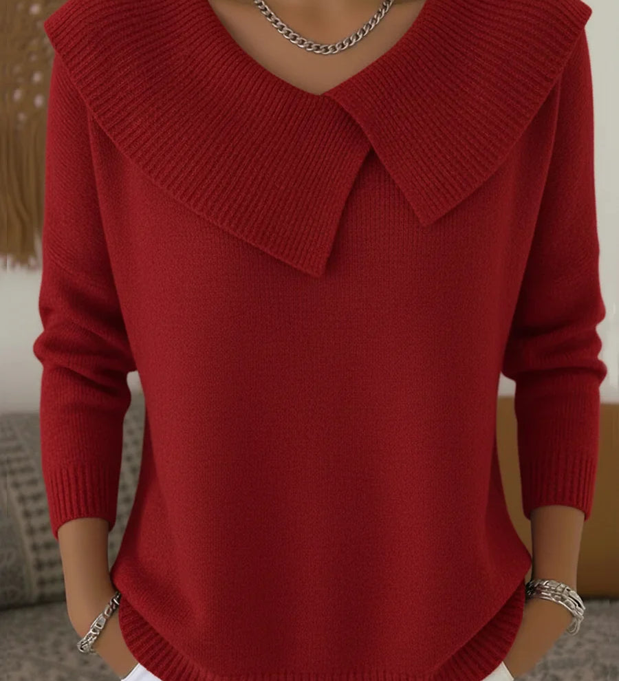 Stella™ | Pull de Noël à Col Revers