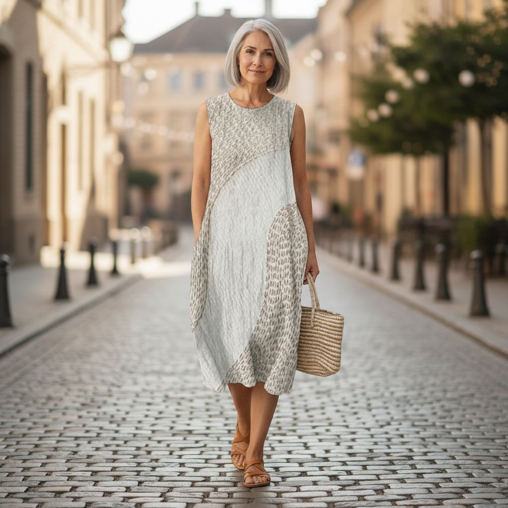 Muriel - robe fluide et confortable pour femme, tenue confortable au quotidien