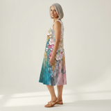 Myriam - robe fluide et confortable pour femme, portée en tenue d’été
