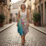 Myriam - robe fluide et confortable pour femme, tenue confortable au quotidien