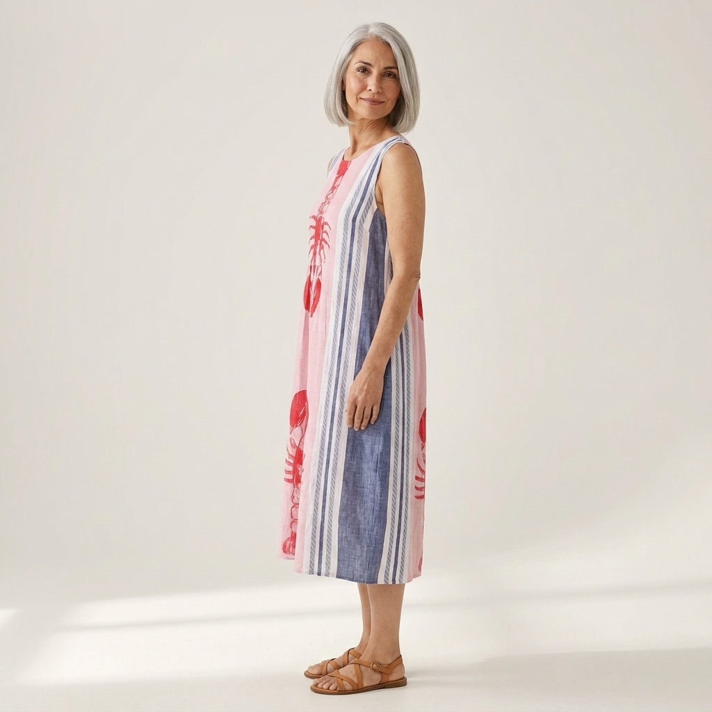 Nadège - robe fluide et confortable pour femme, portée en tenue d’été