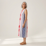 Nadège - robe fluide et confortable pour femme, portée en tenue d’été