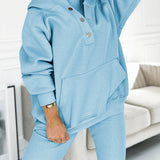 Leslie Ensemble Loungewear Femme – Set Hoodie & Legging Confort en Coton Mélangé