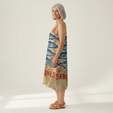 Nicole - robe fluide et confortable pour femme, portée en tenue d’été