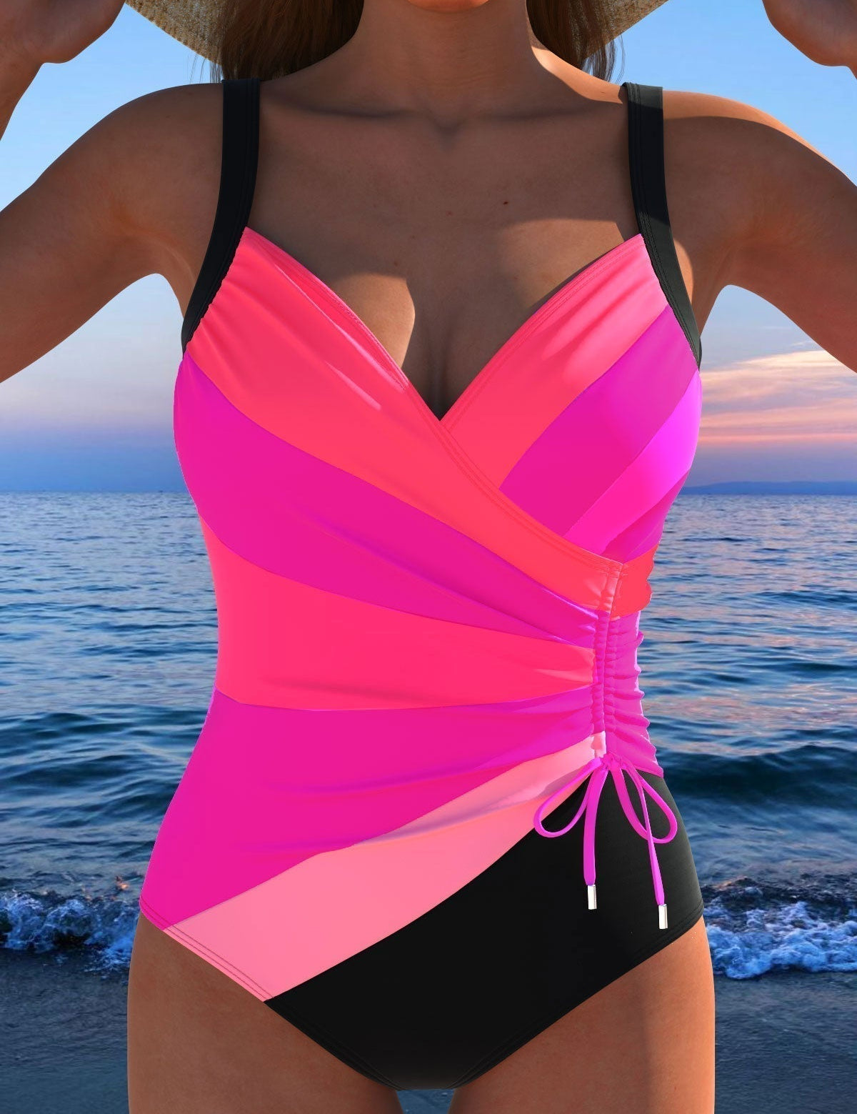 Éloria – Maillot de bain élégant à imprimé coloré